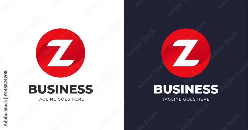 Fototapeta premium Letter Z logo design template with circle shape style