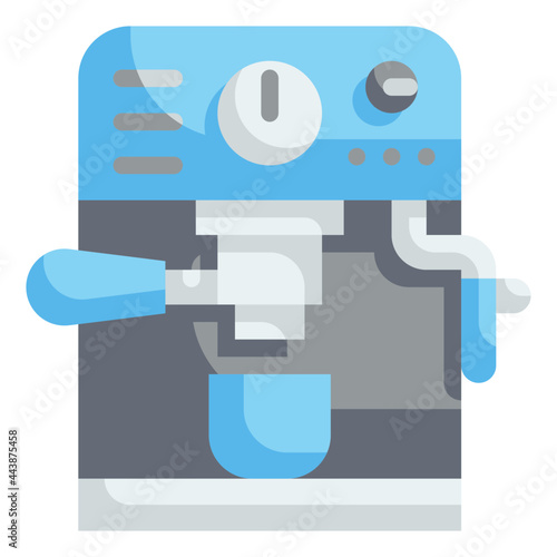 coffee machine flat icon