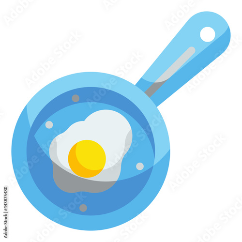 fried flat icon
