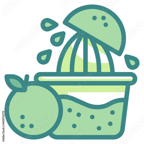 squeezer blue line icon