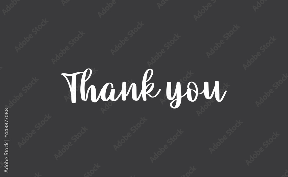 Thank you quote. Hand drawn calligraphic lettering. Modern Calligraphy for thanks message. Vector illustration. Thank you quote. Hand drawn calligraphic lettering. Modern Calligraphy for thanks message. Vector illustration.