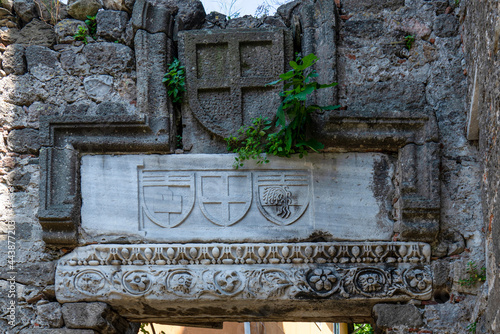 Emblem reliefs  belonging to Genoese period on Amasra Castle photo