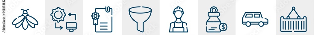 line icons such as bee, infrastructure, agreement, funnel, mechanic, container outline vector sign. symbol, logo illustration. linear style icons set. pixel perfect vector graphics. line icons such as bee, infrastructure, agreement, funnel, mechanic, container outline vector sign. symbol, logo illustration. linear style icons set. pixel perfect vector graphics.