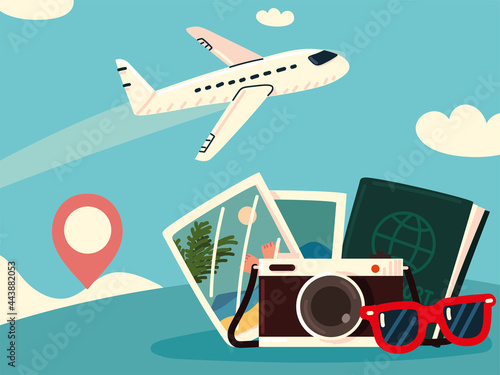bon voyage in airplane