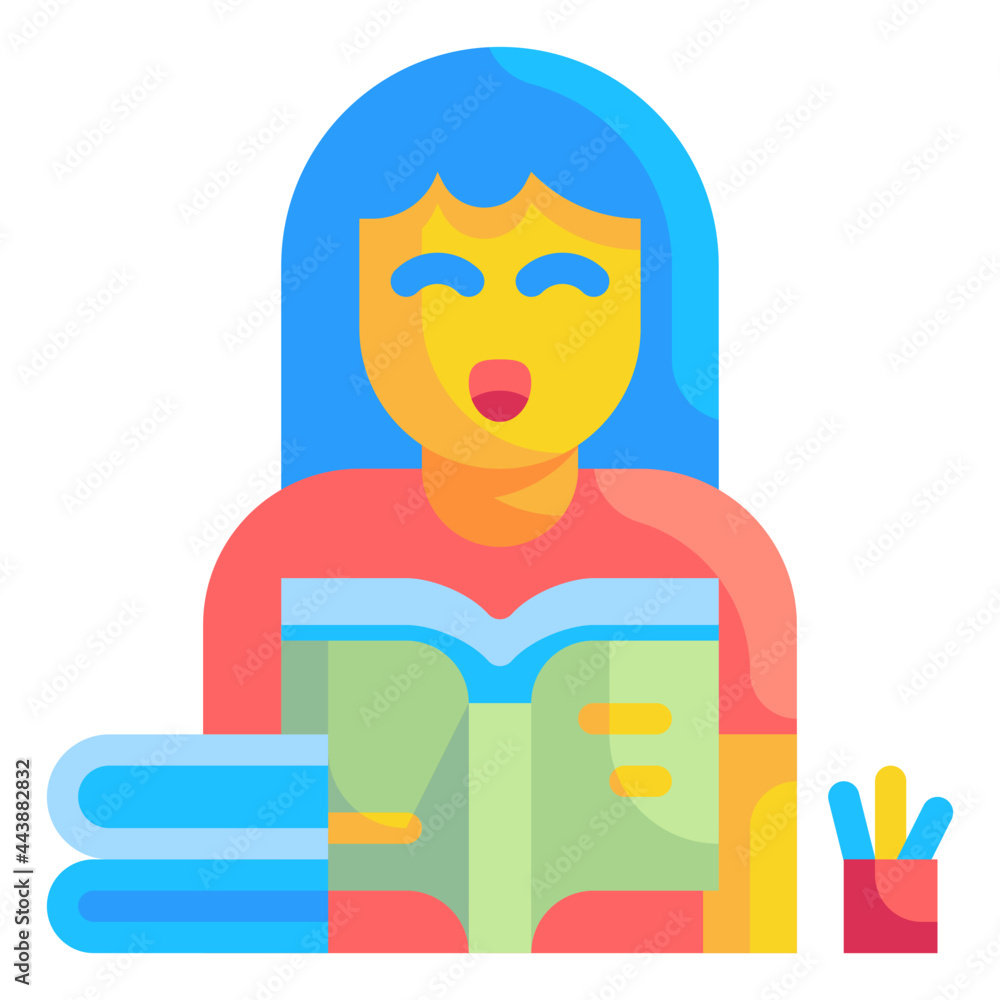 Fototapeta premium student flat icon