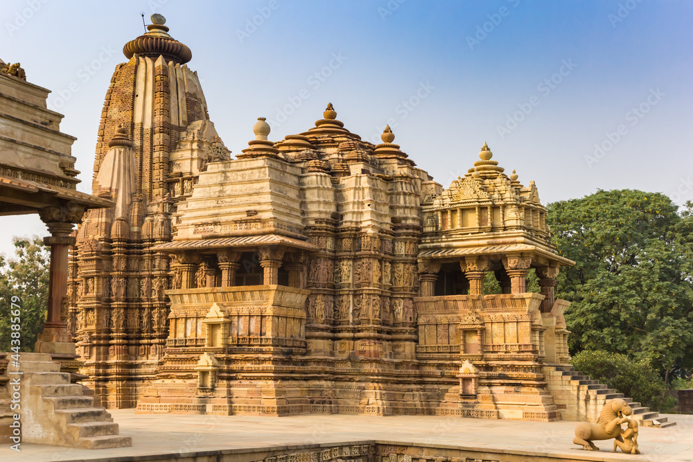 Decorated temple in the historic city Khajuraho