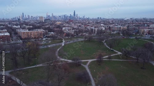 Drone Footage of Humboldt Park in Chicago