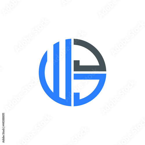 WJJ logo WJJ icon WJJ vector WJJ monogram WJJ letter WJJ minimalist WJJ triangle WJJ hexagon Circle Unique modern flat abstract logo design  photo