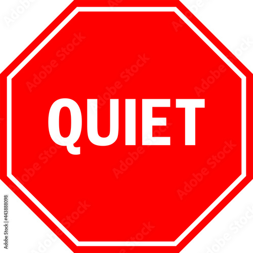 фотографія Quiet classroom sign