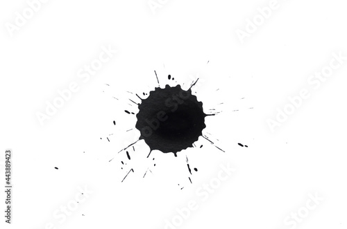A black blob on a white background. Blob elements 