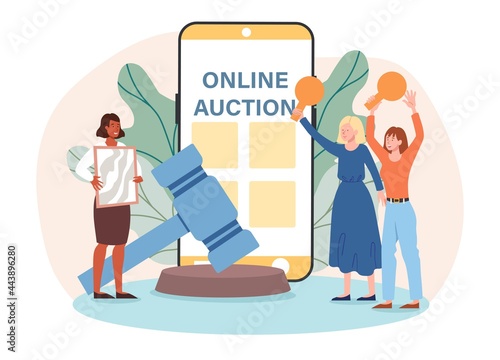 Online auction concept