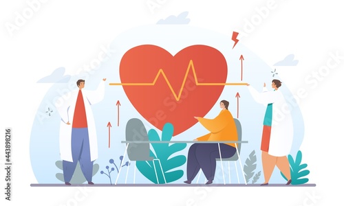 High blood pressure concept