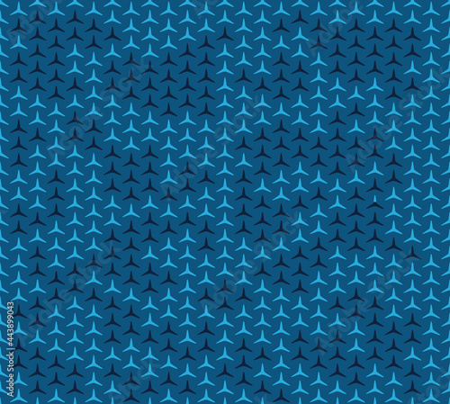 
Abstraction blue camouflage pattern, geometric seamless vector texture. Fashion print