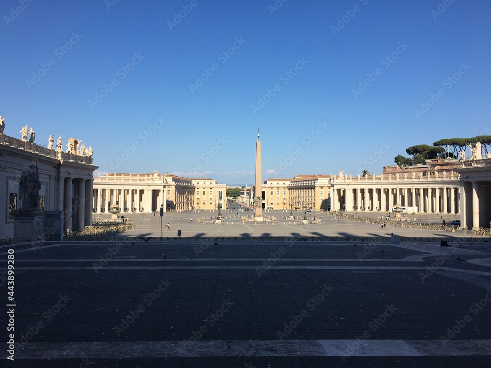 View from St. Peter's Basilica to the square in the Vatican