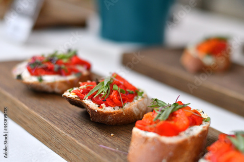 bruschetta with tomatoes 