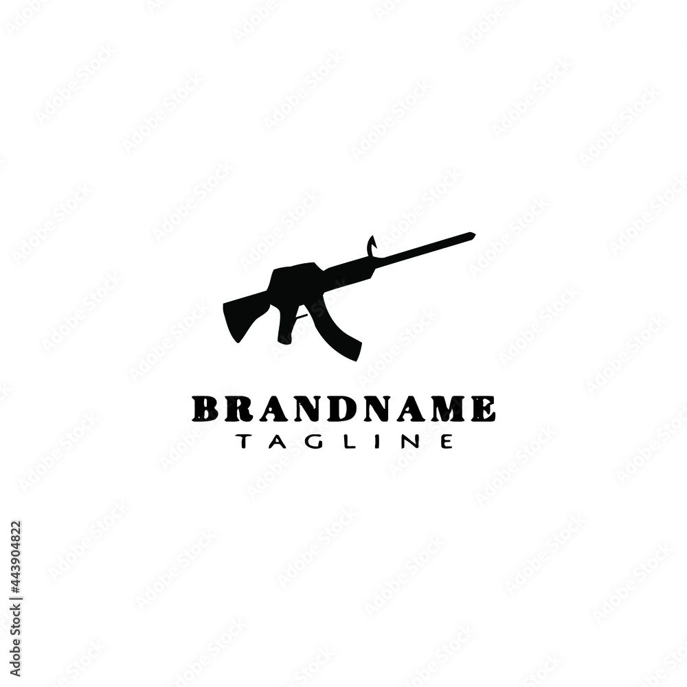 creative gun design logo template icon vector illustration creative gun design logo template icon vector illustration