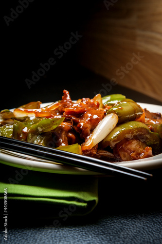 Chinese Food Pepper Steak photo