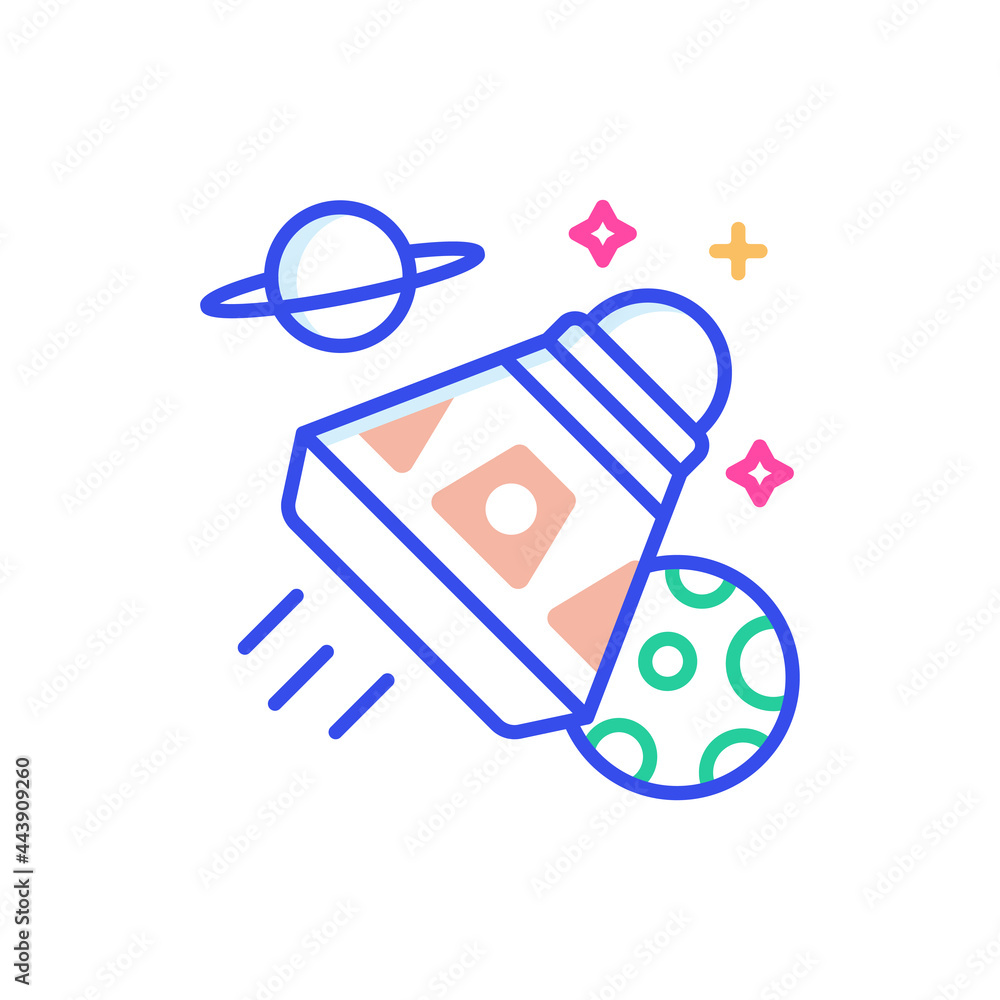 Space Capsule Vector Outline Style Icon. EPS 10 FIle Space Capsule Vector Outline Style Icon. EPS 10 FIle