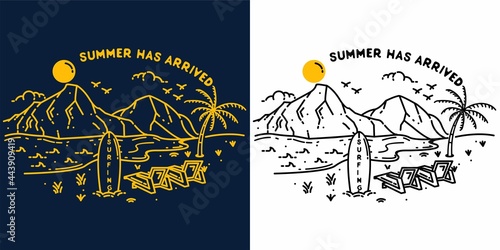 this design tell you about the beautiful beach and this design like natural suitable if you want make a design simple