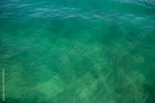 transparent ocean water full frame texture