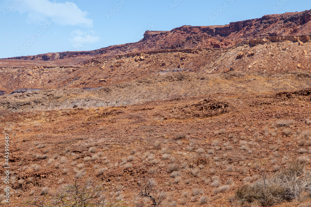 Landschaft bei den Orgelpfeifen, Namibia Landschaft bei den Orgelpfeifen, Namibia
