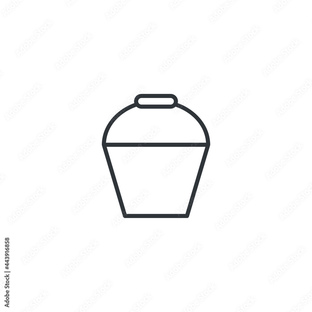 isolated paint bucket sign icon, vector illustration isolated paint bucket sign icon, vector illustration