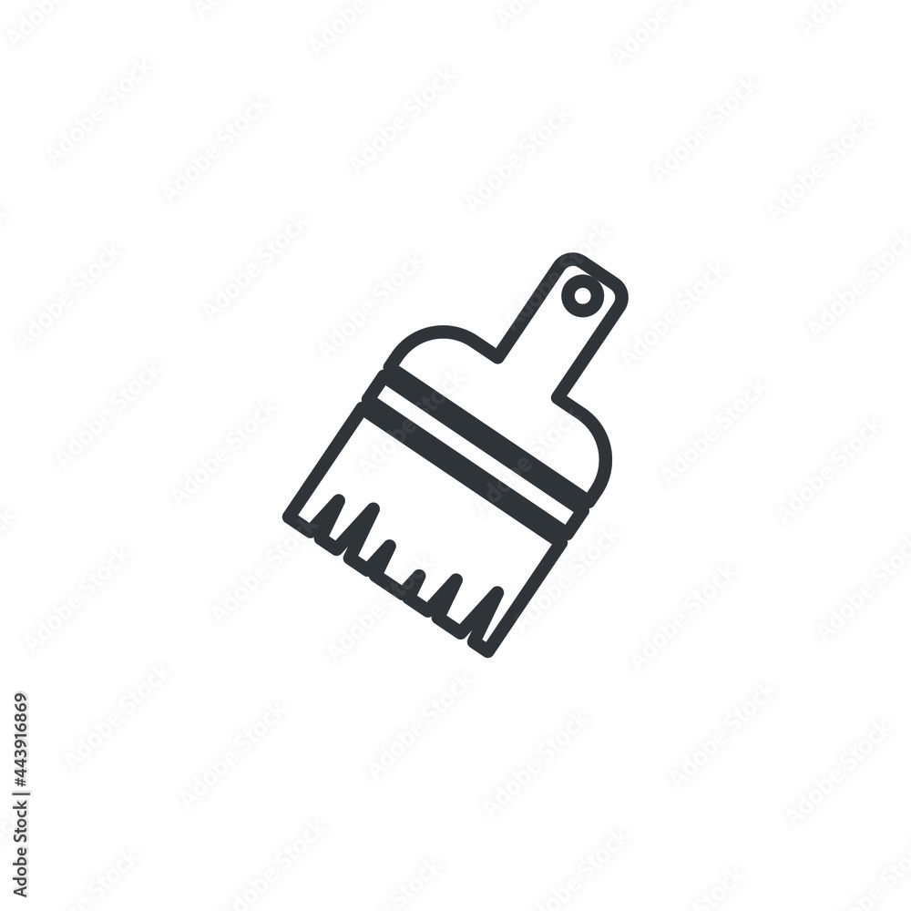 isolated paint brush sign icon, vector illustration isolated paint brush sign icon, vector illustration