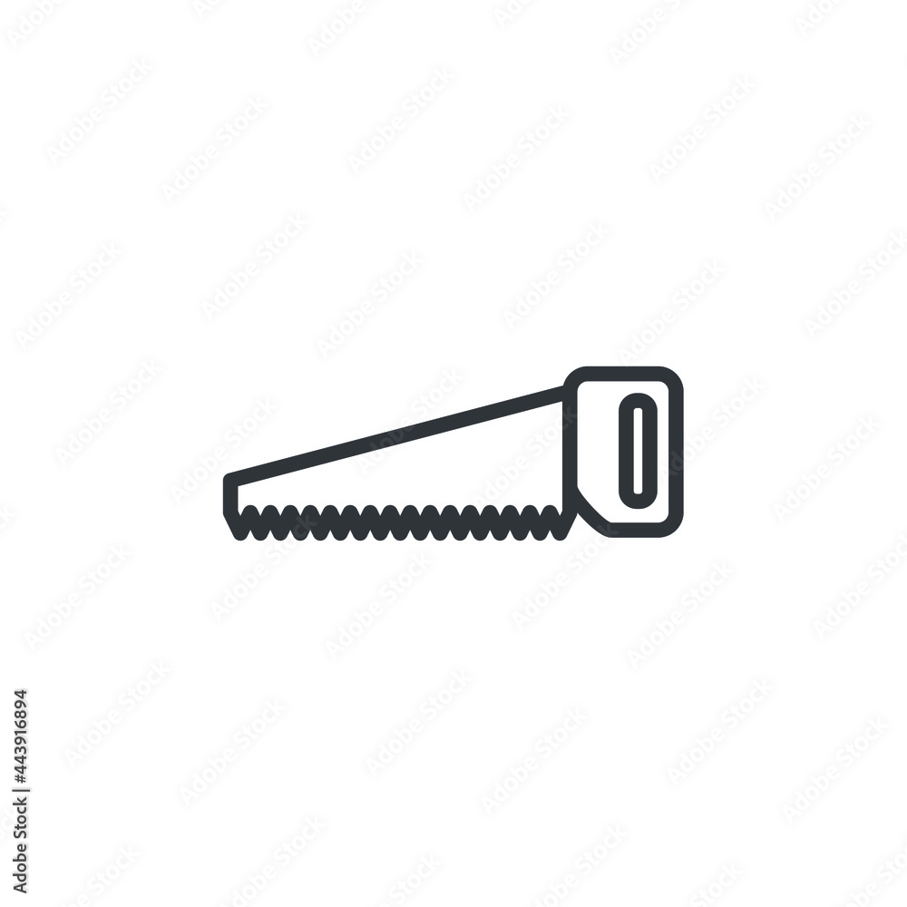 isolated hand saw sign icon, vector illustration isolated hand saw sign icon, vector illustration