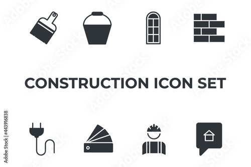 construction set icon, isolated construction set sign icon, vector illustration