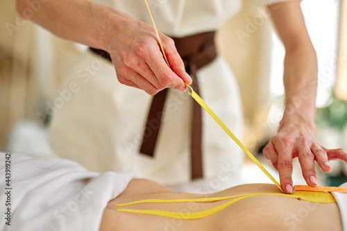 Patient using service of alternative medicine  photo