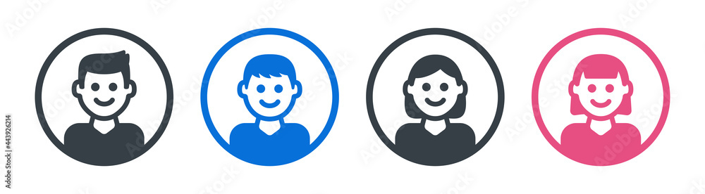 Smile, happy icon vector illustration flat design. Smile, happy icon vector illustration flat design.