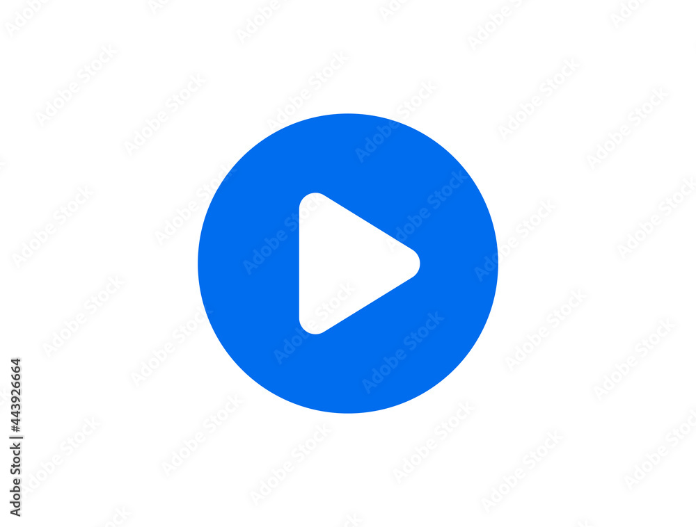 Play button icon vector illustration. Play button icon vector illustration.