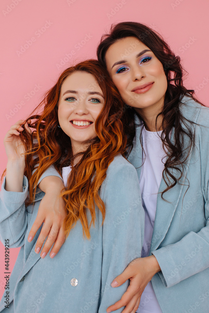 Fashion portrait of two models Fashion portrait of two models