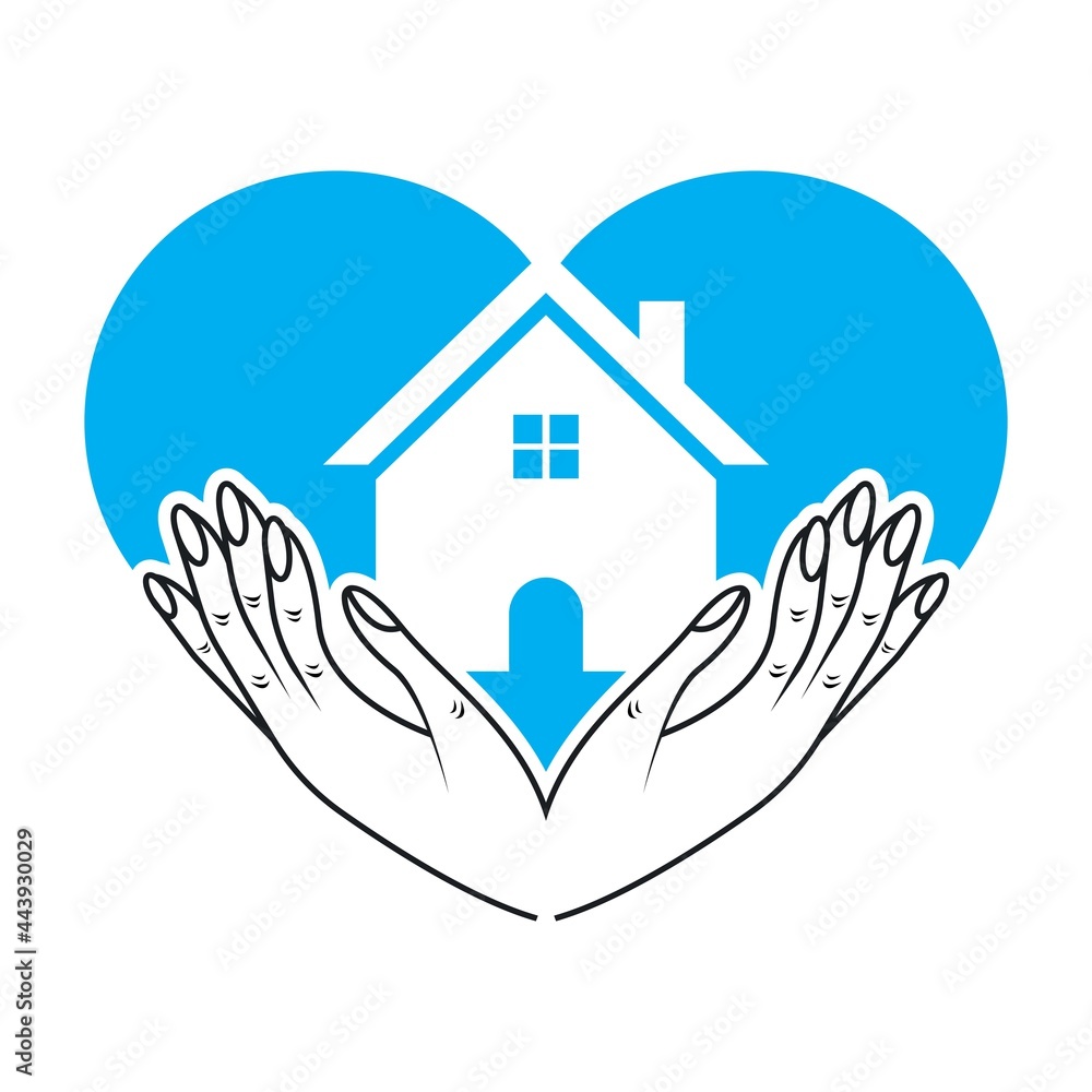 Obraz premium Home care logo template