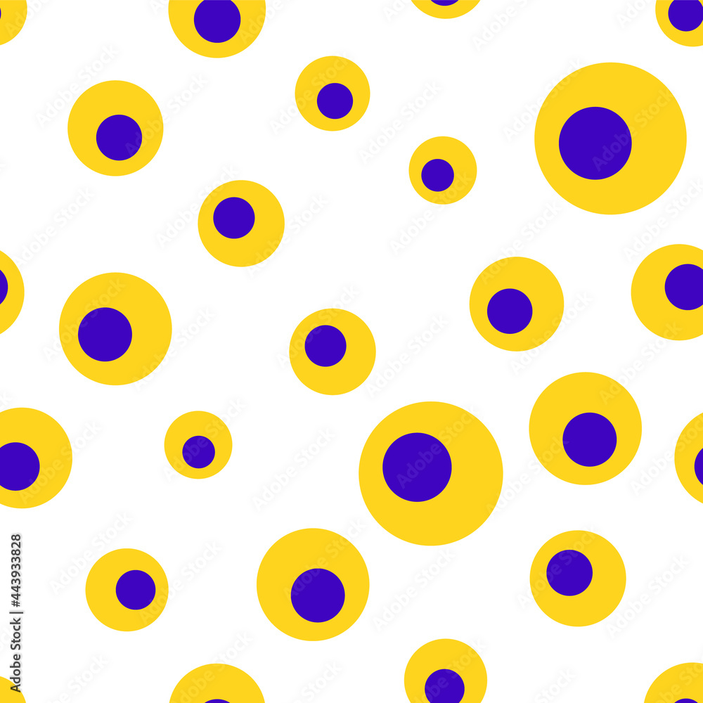 Fototapeta premium Colorful geometric seamless pattern with circles