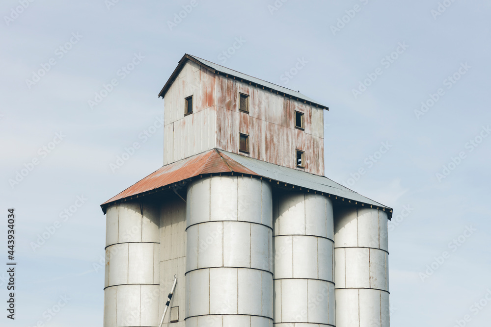 Grain silo and storage building, Eastern Washington Grain silo and storage building, Eastern Washington
