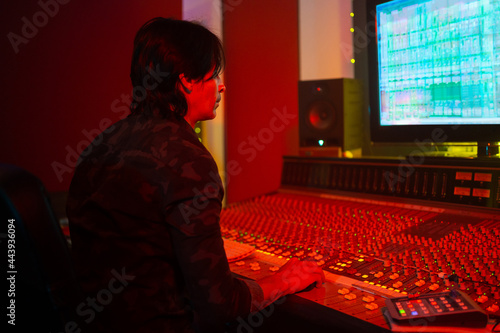 Wallpaper Mural Studio Mixer Desk In A Professional Audio Studio. Torontodigital.ca