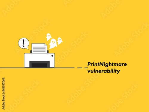 PrintNightmare Vulnerability from system computer photo