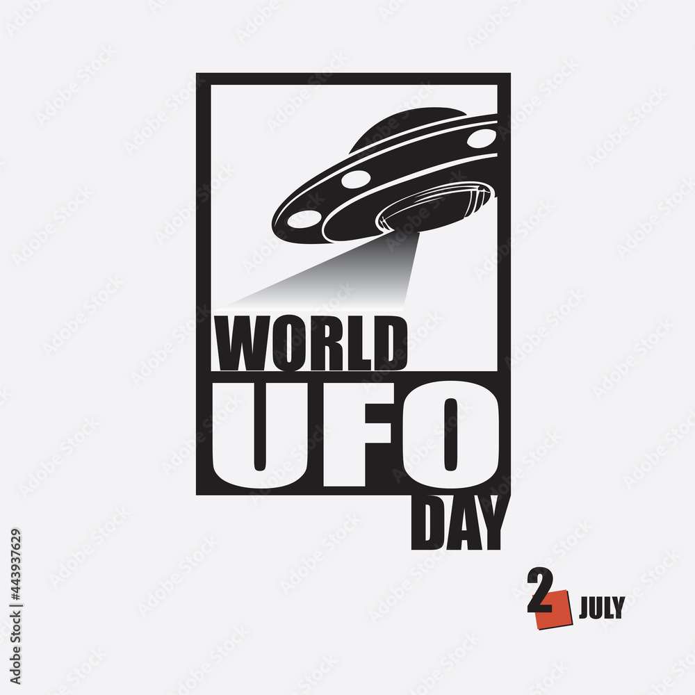 Happy World UFO Day Stock Vector | Adobe Stock