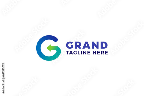 Letter G blue and green color awesome business logo design