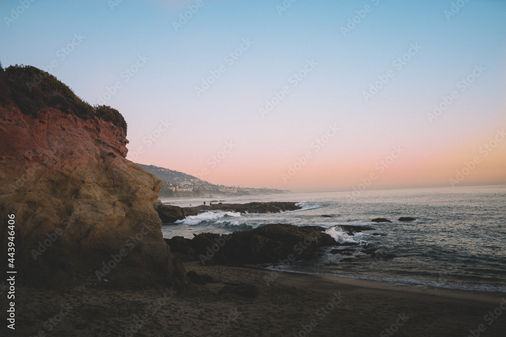 Film Style Beach Sunset