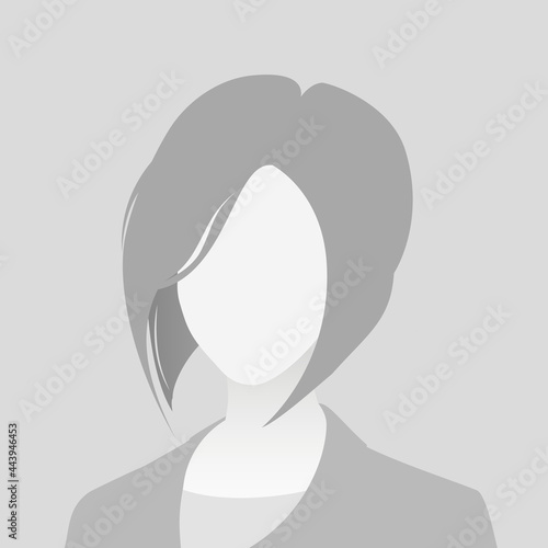 Default avatar photo placeholder icon. Grey profile picture. Business woman