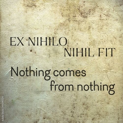 from nothing Latin photo