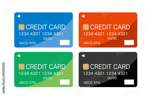 クレジットカードのイラストセット
