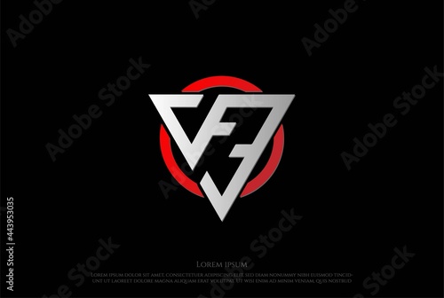 Modern Futuristic Circular Triangle for Fitness Gym Sport Logo Design Vector