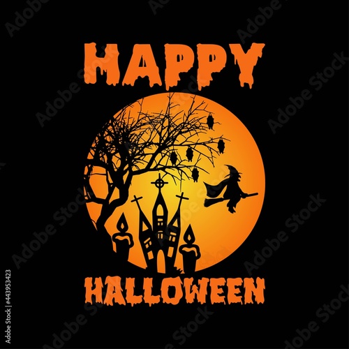 New Bast Halloween Party T-Shirt Vector Design