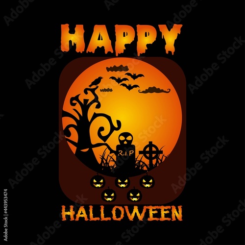 New Bast Halloween Party T-Shirt Vector Design