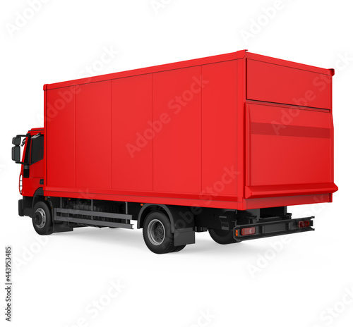 Red Truck Isolated