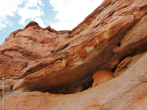 The ruins of an ancient Native American  granary   in capitol reef national park, utah   