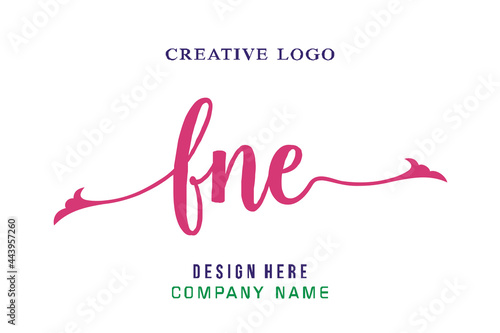 FNE lettering logo is simple, easy to understand and authoritative photo